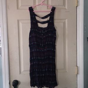 Casual Purple pattern dress